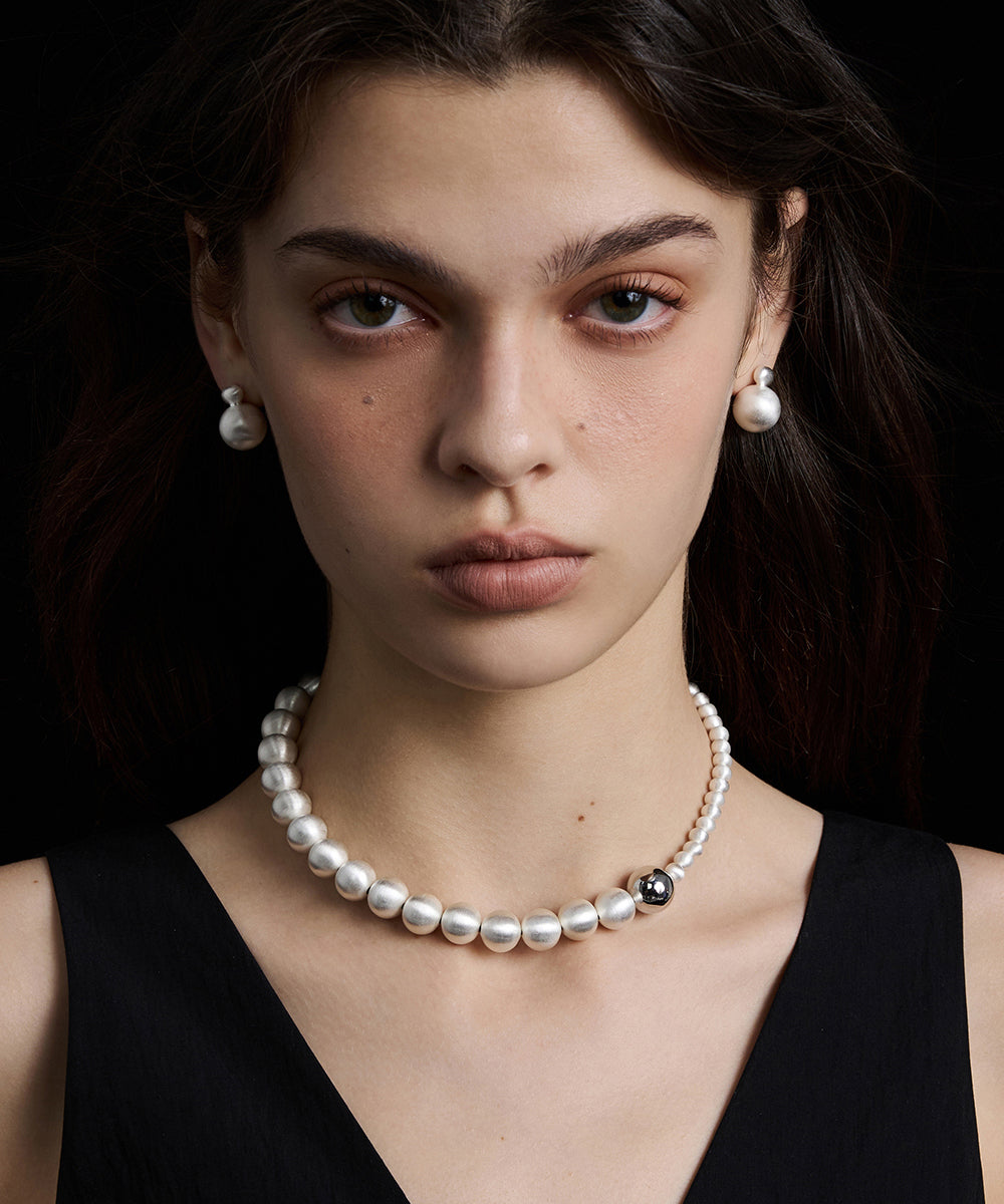 Original Design Luxury Alloy Necklace And Stud Earrings Set