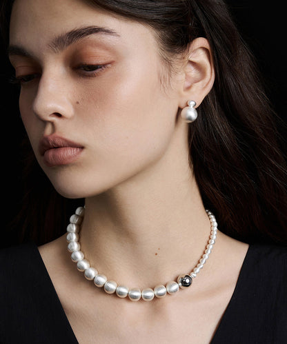 Original Design Luxury Alloy Necklace And Stud Earrings Set