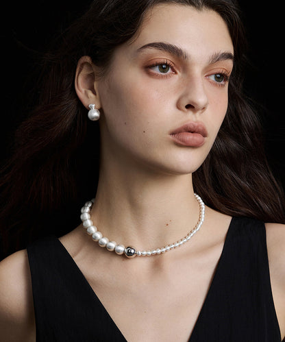 Original Design Luxury Alloy Necklace And Stud Earrings Set