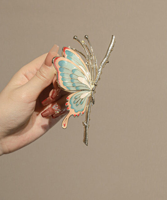 Original Design Rainbow Alloy Butterfly Hairpin