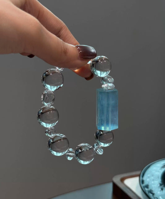 Original Design Transparent Color Alloy Crystal Chain Bracelet