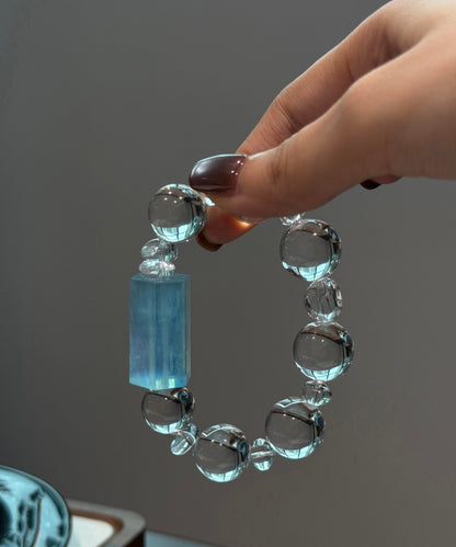 Original Design Transparent Color Alloy Crystal Chain Bracelet