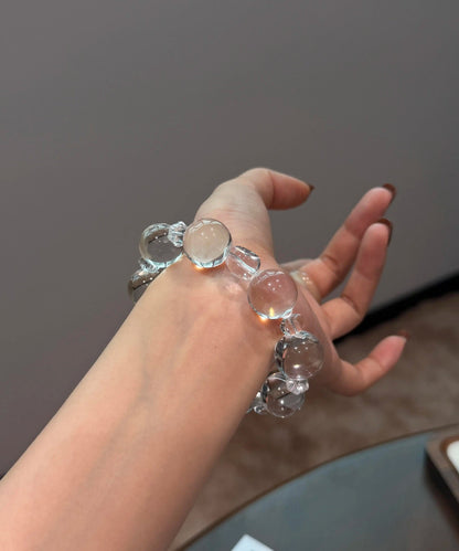 Original Design Transparent Color Alloy Crystal Chain Bracelet