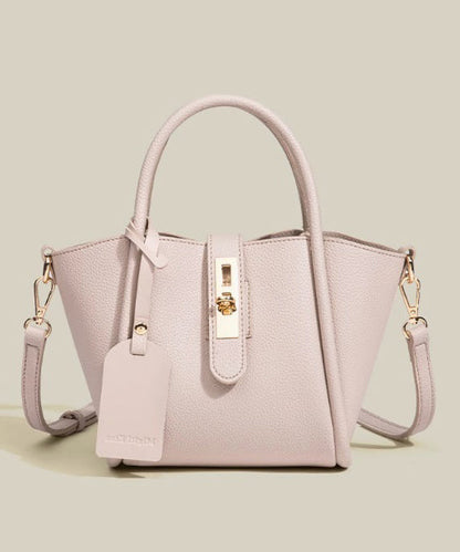 Original Design Yellow Versatile Faux Leather Tote Handbag