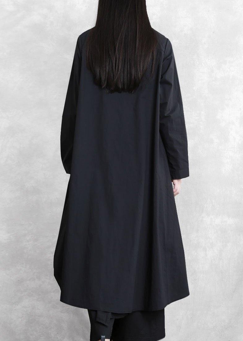 Original designer style black suit female 2021 autumn new irregular personality two-piece suit - SooLinen