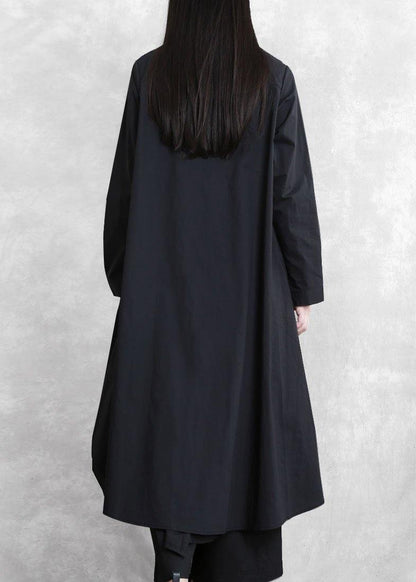 Original designer style black suit female 2021 autumn new irregular personality two-piece suit - SooLinen