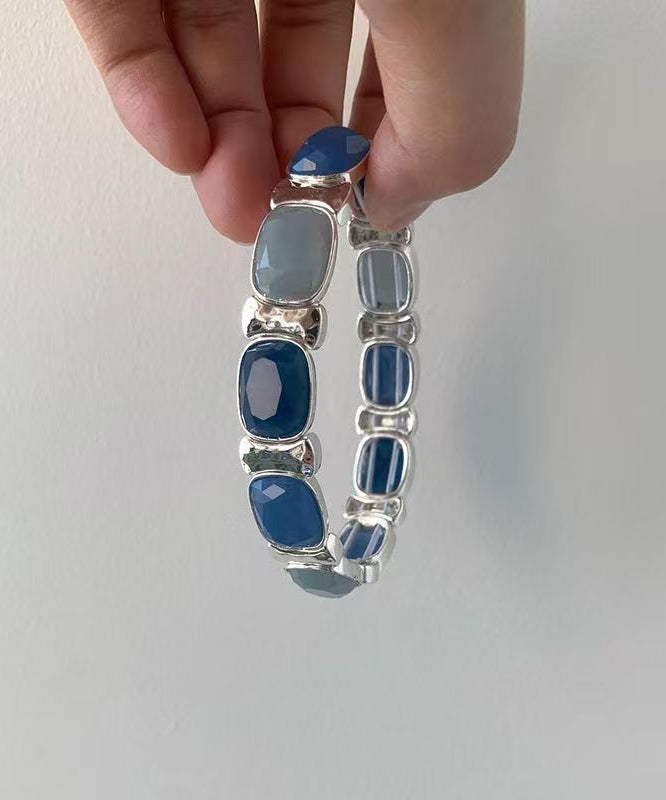 Oversize Multicolor Stainless Steel Alloy Jade Bangle