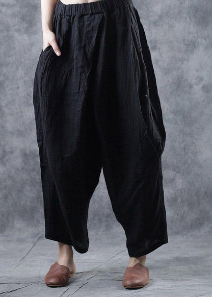 Personality linen casual gray pants loose 2019 autumn pants - SooLinen