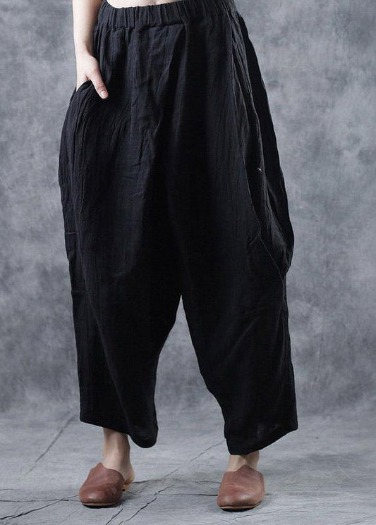 Personality linen casual gray pants loose 2019 autumn pants - SooLinen