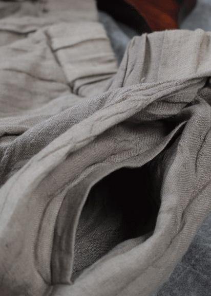 Personality linen casual gray pants loose 2019 autumn pants - SooLinen
