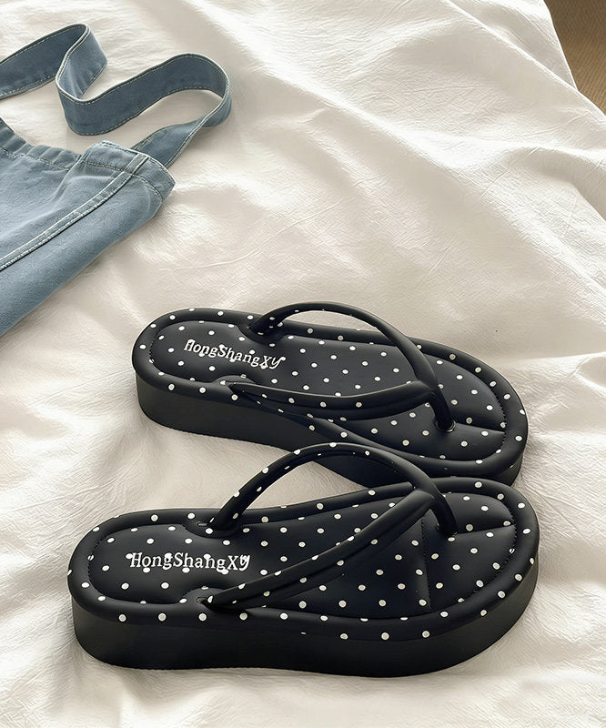 Pink Beach Platform Comfy Splicing Flip Flops