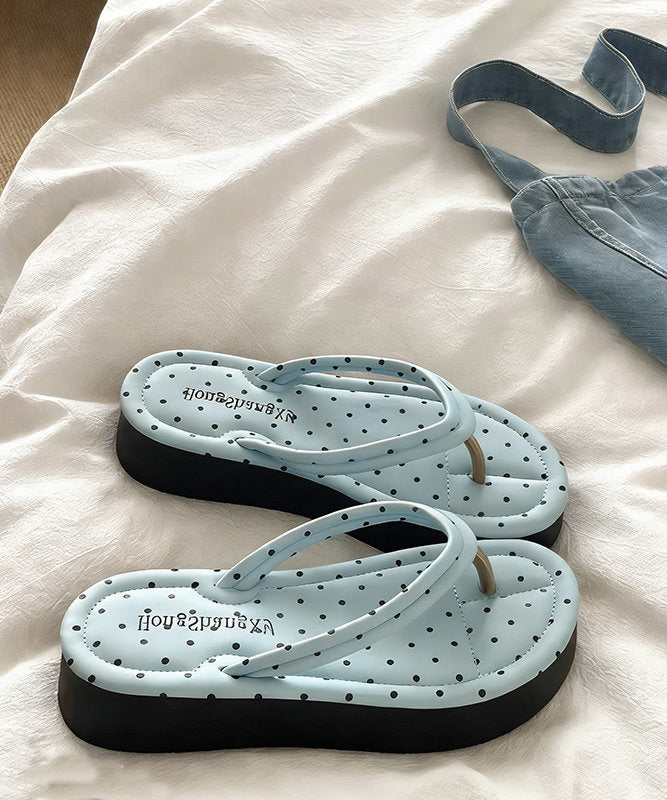 Pink Beach Platform Comfy Splicing Flip Flops