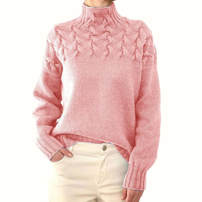 Jersey de cuello alto de punto cálido