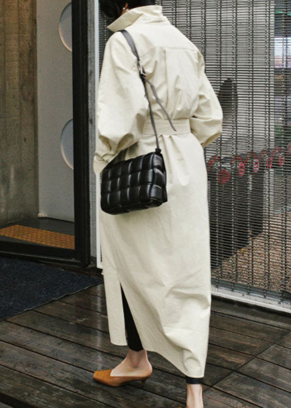 Plus Size Apricot Loses Baumwollkleid Cinched Spring