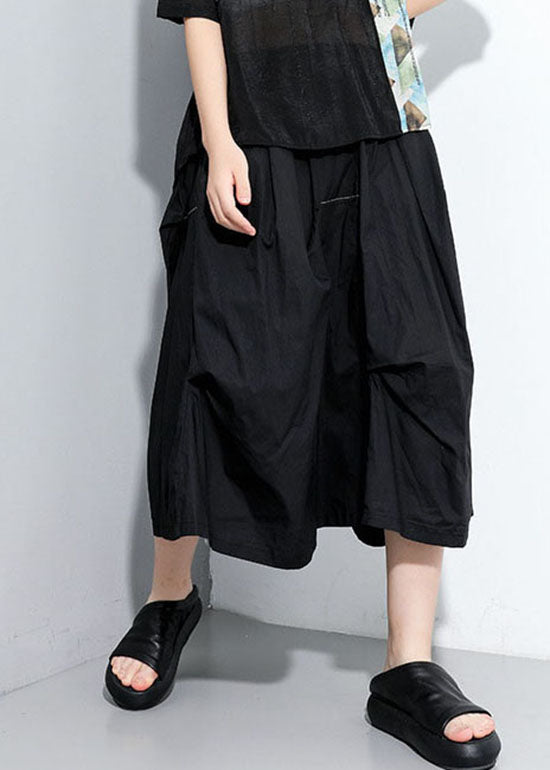 Plus Size Asymmetrische Patchwork A-Linie Röcke Frühling