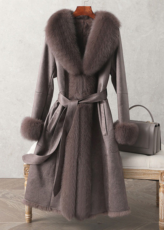 Plus Size Bean Paste Farbe Patchwork Taschen Taille binden Winter Langarm Parka