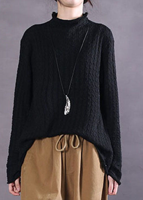 Plus Size Blau Casual Stricktop Frühling