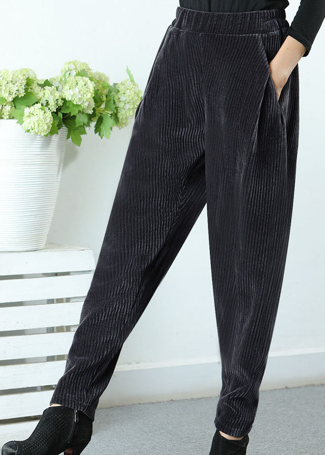 Plus Size Chocolate asymmetrisches Design Taschen Dicke Haremshose für den Winter