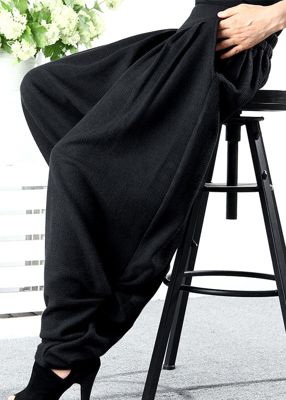 Plus Size Graue Winterhose mit Taschen und normaler Laterne