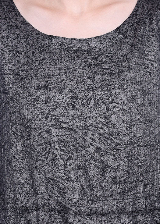 Conjunto de dos piezas con lazo asimétrico en la cintura de color caqui de talla grande para primavera