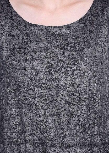 Conjunto de dos piezas con lazo asimétrico en la cintura de color caqui de talla grande para primavera