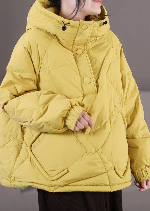 Plus Größe Hellgrün Mit Kapuze Kordelzug Entendaunen Pullover Jacken Winter