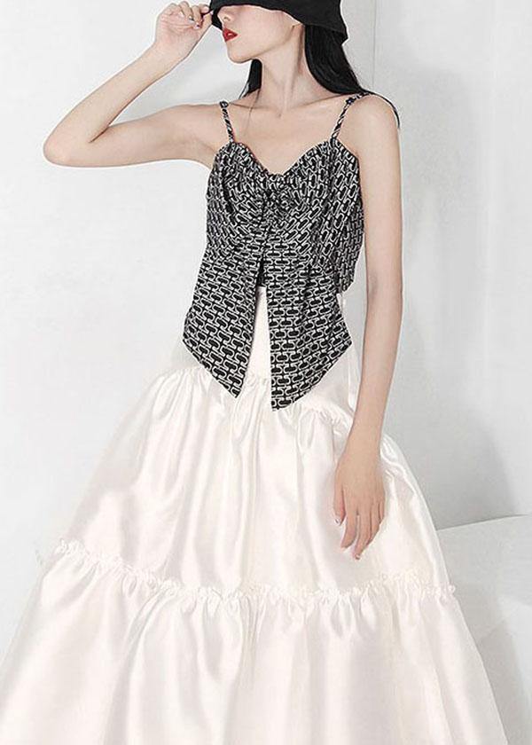 Plus Size Nude Asymmetrical design Summer Tiered Skirts - SooLinen