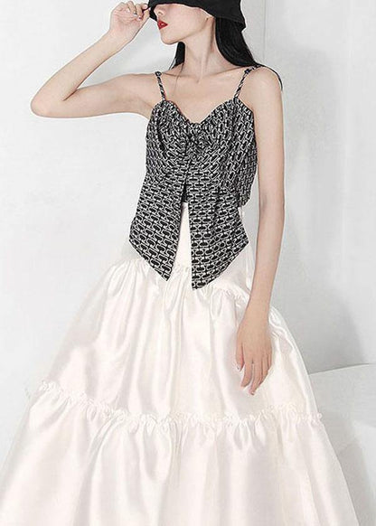 Plus Size Nude Asymmetrical design Summer Tiered Skirts - SooLinen