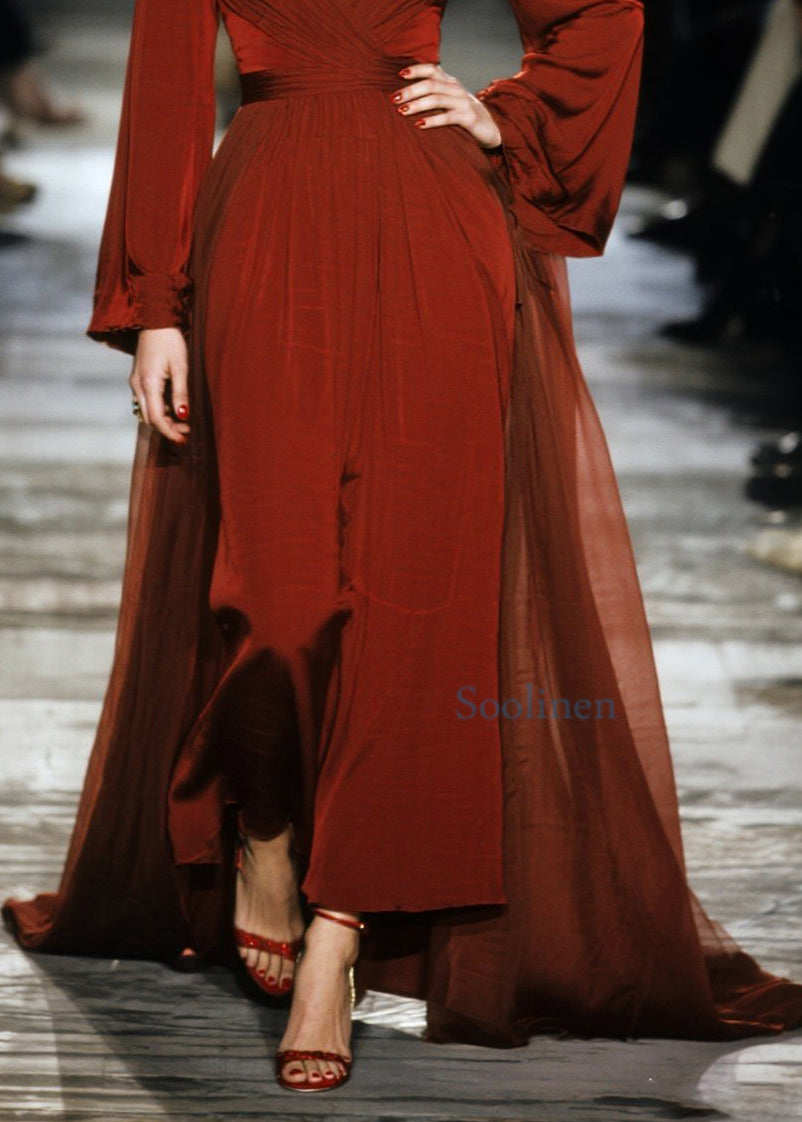 Vestido de fiesta de algodón con cuello en V rojo y patchwork de talla grande para primavera