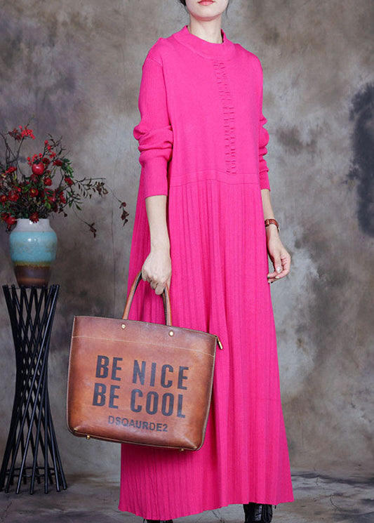 Plus Size Rose Slim Fit Strickpullover Lang Winter