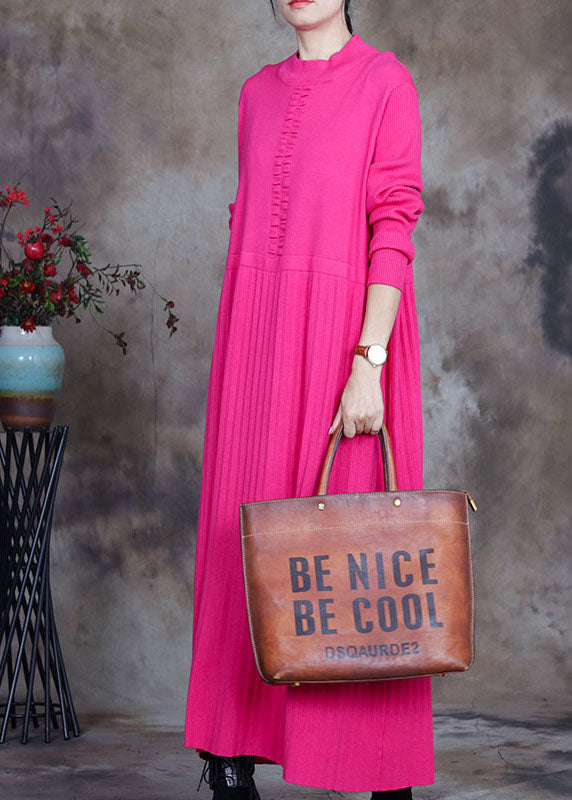 Plus Size Rose Slim Fit Strickpullover Lang Winter