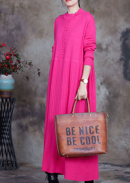 Plus Size Rose Slim Fit Strickpullover Lang Winter