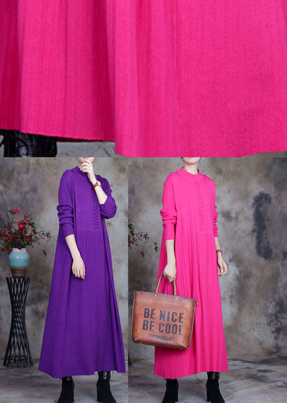 Plus Size Rose Slim Fit Strickpullover Lang Winter