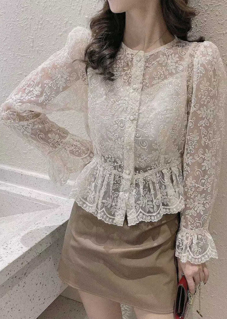 Plus Size Weißer Mantel mit Rundhalsausschnitt und Knöpfen, Spaghettiträger-Oberteil, Zweiteiliges Set mit ausgestellten