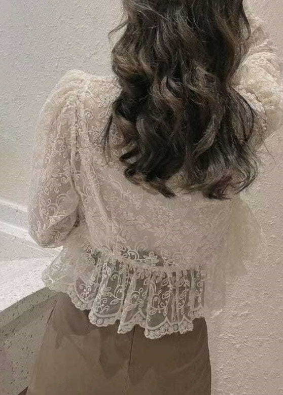 Plus Size Weißer Mantel mit Rundhalsausschnitt und Knöpfen, Spaghettiträger-Oberteil, Zweiteiliges Set mit ausgestellten