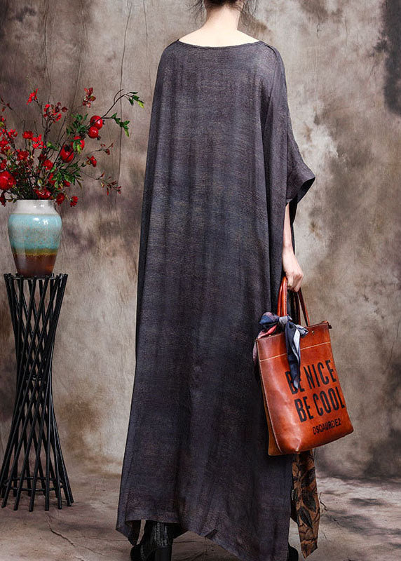 Plus Size Gelb Print Patchwork Herbst Lange Kleider