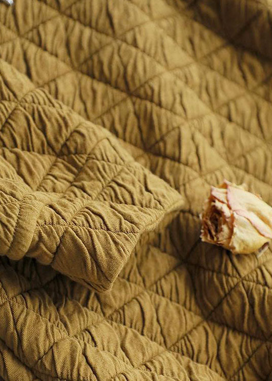 Plus Size Gelbes dickes Sweatshirt-Oberteil mit Reißverschluss für den Winter