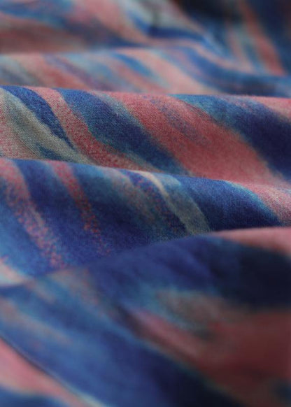 Printed casual plus size elastic waist nine-point harem pants - SooLinen