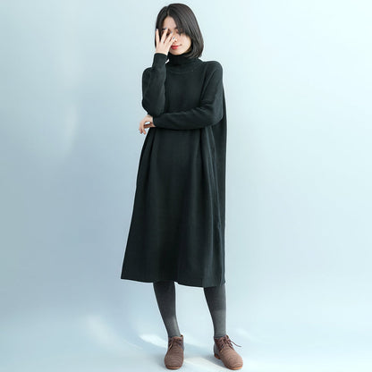 Pullover Sweater Outfits Street Style High Neck schwarz Fuzzy Strickmode