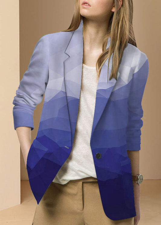 Lila Western-stil kleidung Mäntel taste Peter Pan Kragen Langarm