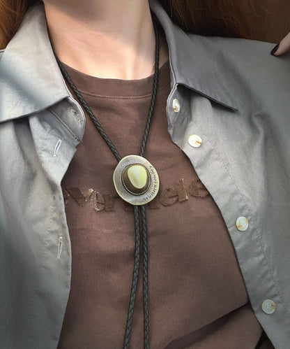 Collar de gorro tejido a mano de seda retro