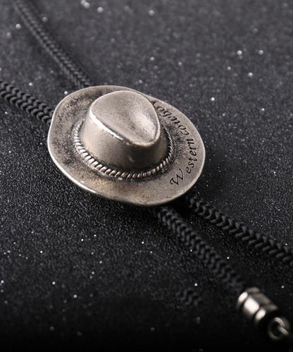 Collar de gorro tejido a mano de seda retro