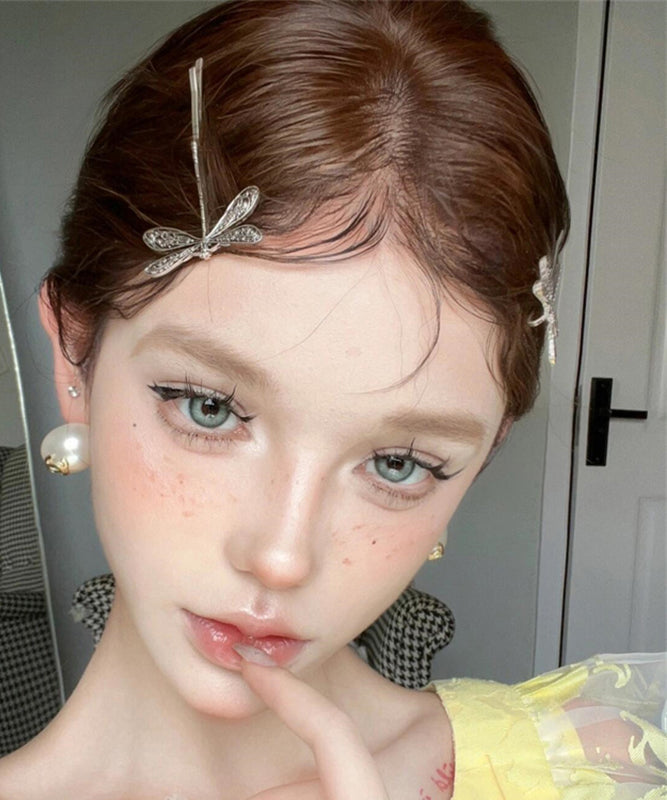 Retro Silk Metal Alloy Dragonfly Hairpin