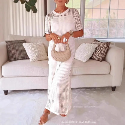 Lace Flared Midi Dress