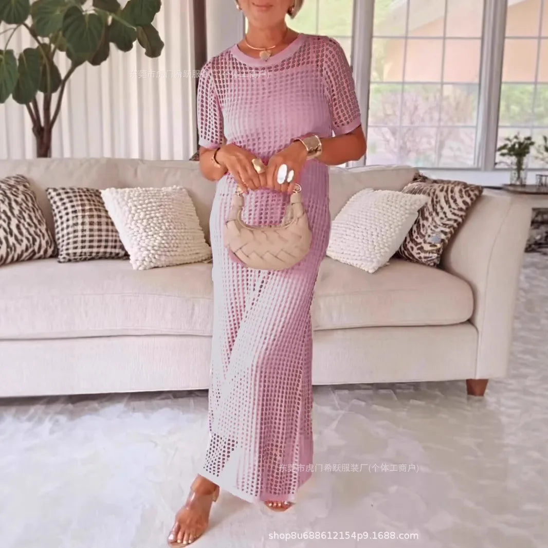 Lace Flared Midi Dress