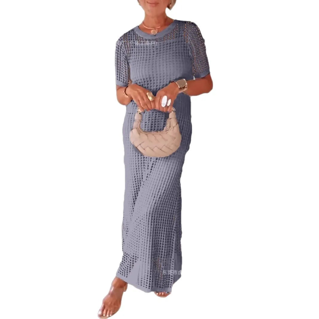 Lace Flared Midi Dress