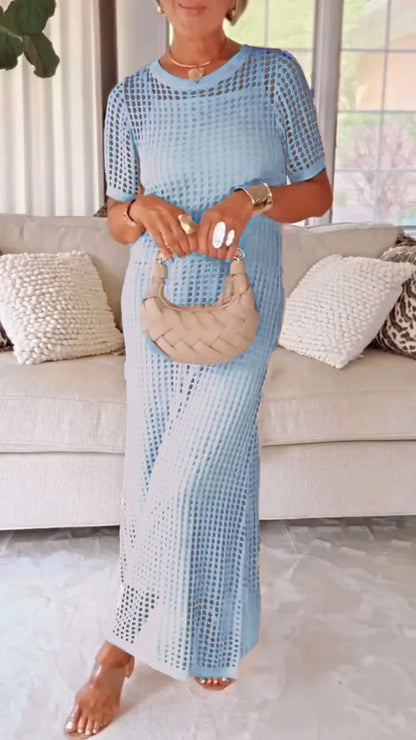 Lace Flared Midi Dress