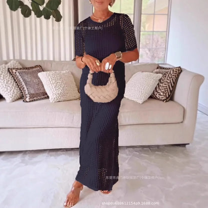 Lace Flared Midi Dress