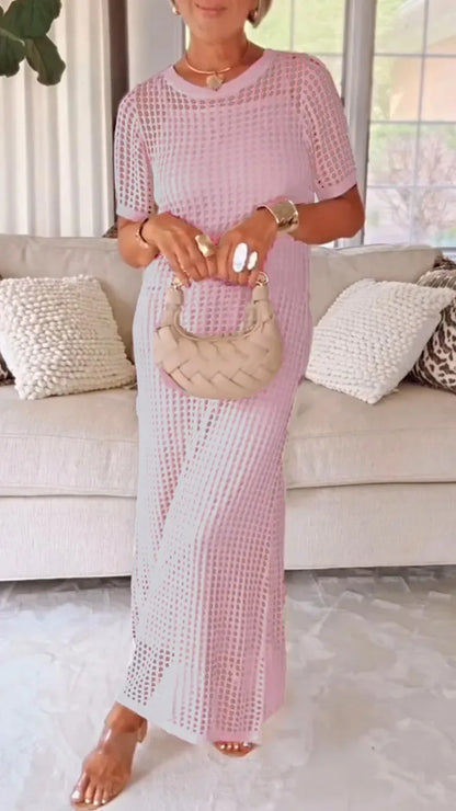 Lace Flared Midi Dress