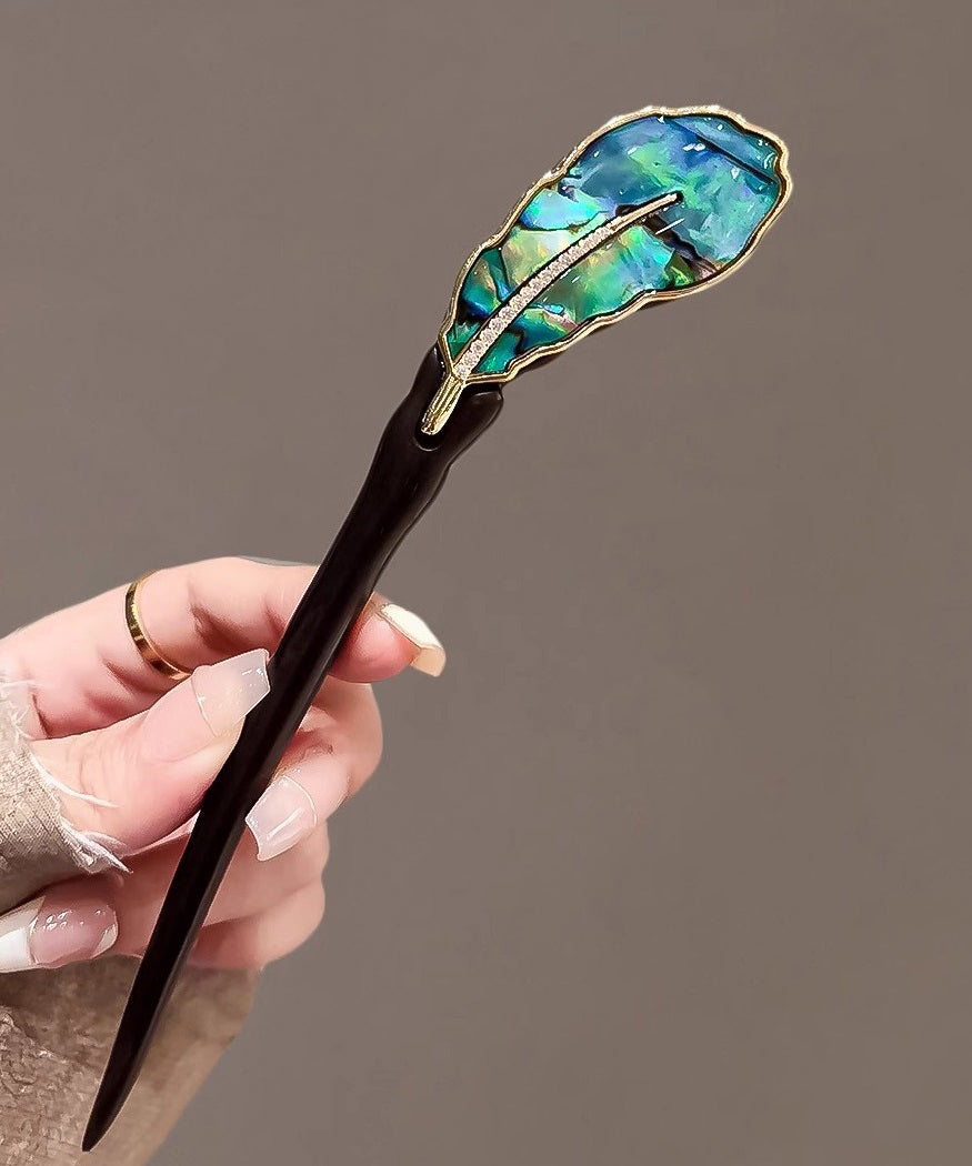 Horquilla sencilla de abanico de plátano con bulbo de ébano negro y fritillaria